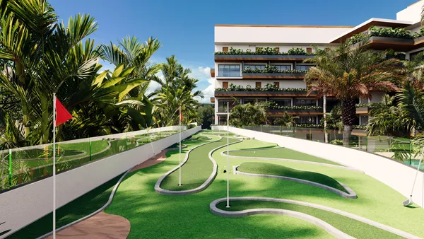 Putting green en Galia
